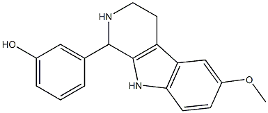 3-(6-methoxy-2,3,4,9-tetrahydro-1H-beta-carbolin-1-yl)phenol