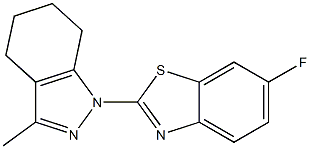 6-fluoro-2-(3-methyl-4,5,6,7-tetrahydro-1H-indazol-1-yl)-1,3-benzothiazole