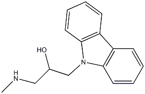1-(9H-carbazol-9-yl)-3-(methylamino)-2-propanol Structure