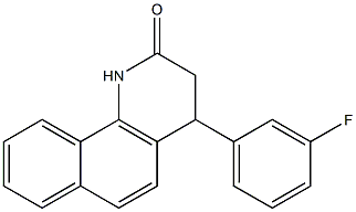 4-(3-fluorophenyl)-3,4-dihydrobenzo[h]quinolin-2(1H)-one Structure