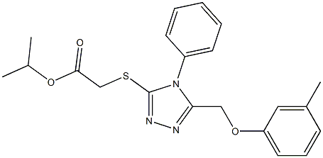 isopropyl ({5-[(3-methylphenoxy)methyl]-4-phenyl-4H-1,2,4-triazol-3-yl}sulfanyl)acetate