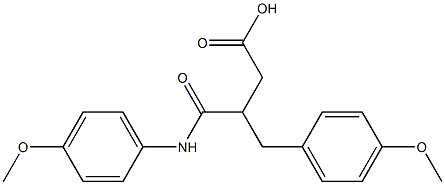 4-(4-methoxyanilino)-3-(4-methoxybenzyl)-4-oxobutanoic acid