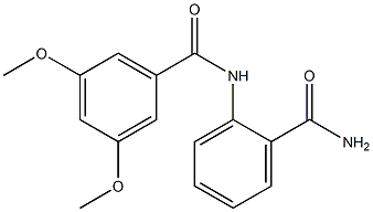 N-[2-(aminocarbonyl)phenyl]-3,5-dimethoxybenzamide Structure