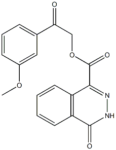 2-(3-methoxyphenyl)-2-oxoethyl 4-oxo-3,4-dihydro-1-phthalazinecarboxylate