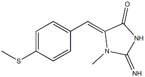 2-imino-1-methyl-5-[4-(methylsulfanyl)benzylidene]-4-imidazolidinone|