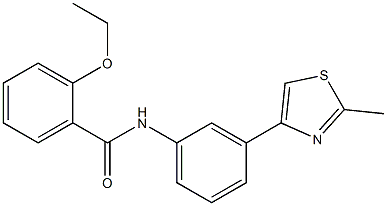 2-ethoxy-N-[3-(2-methyl-1,3-thiazol-4-yl)phenyl]benzamide Structure