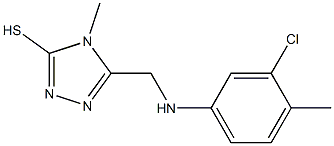 5-[(3-chloro-4-methylanilino)methyl]-4-methyl-4H-1,2,4-triazole-3-thiol