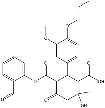 2-hydroxybenzaldehyde 4-hydroxy-2-(3-methoxy-4-propoxyphenyl)-4-methyl-6-oxocyclohexane-1,3-dicarboxylate