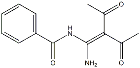 N-(2-acetyl-1-amino-3-oxo-1-butenyl)benzamide