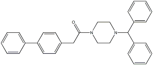 1-benzhydryl-4-([1,1'-biphenyl]-4-ylacetyl)piperazine