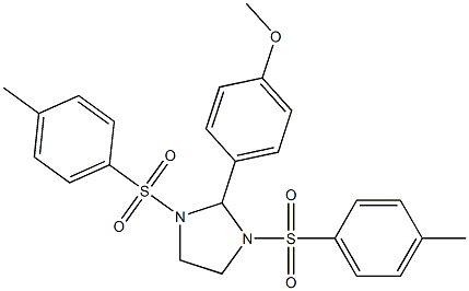 2-(4-methoxyphenyl)-1,3-bis[(4-methylphenyl)sulfonyl]imidazolidine