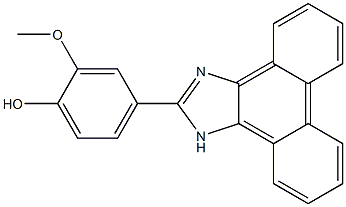 2-methoxy-4-(1H-phenanthro[9,10-d]imidazol-2-yl)phenol Structure