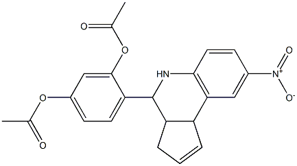 3-(acetyloxy)-4-{8-nitro-3a,4,5,9b-tetrahydro-3H-cyclopenta[c]quinolin-4-yl}phenyl acetate