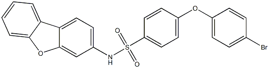 4-(4-bromophenoxy)-N-dibenzo[b,d]furan-3-ylbenzenesulfonamide Structure