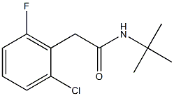N-(tert-butyl)-2-(2-chloro-6-fluorophenyl)acetamide Structure