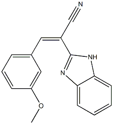 2-(1H-benzimidazol-2-yl)-3-(3-methoxyphenyl)acrylonitrile