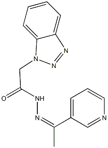  2-(1H-1,2,3-benzotriazol-1-yl)-N'-[1-(3-pyridinyl)ethylidene]acetohydrazide