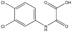 (3,4-dichloroanilino)(oxo)acetic acid Struktur