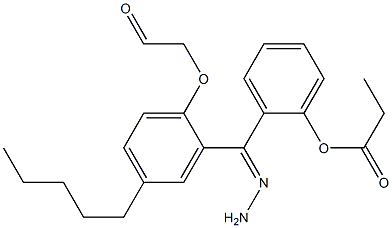 2-{2-[(4-pentylphenoxy)acetyl]carbohydrazonoyl}phenyl propionate