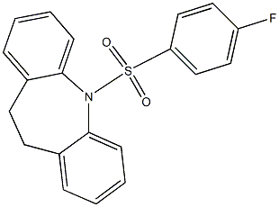 5-[(4-fluorophenyl)sulfonyl]-10,11-dihydro-5H-dibenzo[b,f]azepine