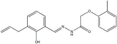 N'-(3-allyl-2-hydroxybenzylidene)-2-(2-methylphenoxy)acetohydrazide Structure