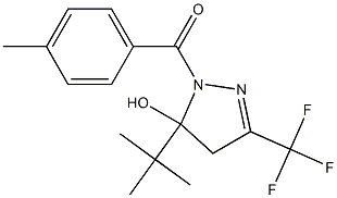 5-tert-butyl-1-(4-methylbenzoyl)-3-(trifluoromethyl)-4,5-dihydro-1H-pyrazol-5-ol