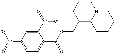 octahydro-2H-quinolizin-1-ylmethyl 2,4-bisnitrobenzoate Struktur