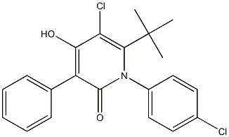 6-tert-butyl-5-chloro-1-(4-chlorophenyl)-4-hydroxy-3-phenyl-2(1H)-pyridinone