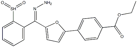  ethyl 4-{5-[2-(phenylsulfonyl)carbohydrazonoyl]-2-furyl}benzoate