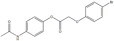4-(acetylamino)phenyl (4-bromophenoxy)acetate 结构式