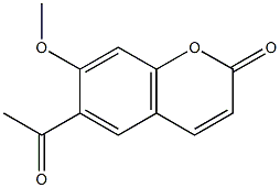 6-acetyl-7-methoxy-2H-chromen-2-one Struktur