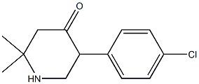 5-(4-chlorophenyl)-2,2-dimethyl-4-piperidinone Structure