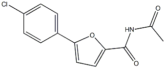 N-acetyl-5-(4-chlorophenyl)-2-furamide