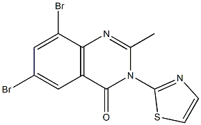 6,8-dibromo-2-methyl-3-(1,3-thiazol-2-yl)-4(3H)-quinazolinone