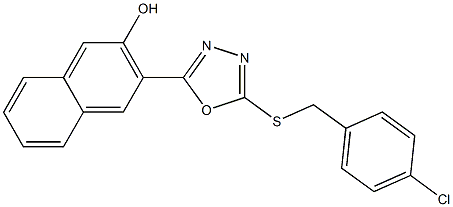 3-{5-[(4-chlorobenzyl)sulfanyl]-1,3,4-oxadiazol-2-yl}-2-naphthol