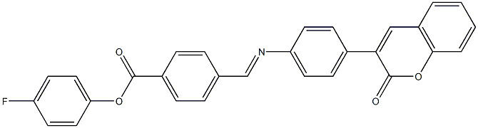 4-fluorophenyl 4-({[4-(2-oxo-2H-chromen-3-yl)phenyl]imino}methyl)benzoate