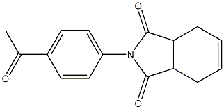 2-(4-acetylphenyl)-3a,4,7,7a-tetrahydro-1H-isoindole-1,3(2H)-dione Structure
