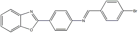 4-(1,3-benzoxazol-2-yl)-N-(4-bromobenzylidene)aniline Structure