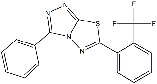 3-phenyl-6-[2-(trifluoromethyl)phenyl][1,2,4]triazolo[3,4-b][1,3,4]thiadiazole Structure