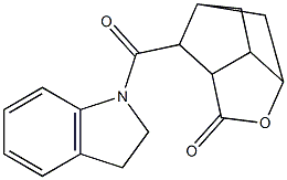  9-(2,3-dihydro-1H-indol-1-ylcarbonyl)-4-oxatricyclo[4.2.1.0~3,7~]nonan-5-one