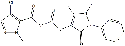  N-[(4-chloro-1-methyl-1H-pyrazol-5-yl)carbonyl]-N'-(1,5-dimethyl-3-oxo-2-phenyl-2,3-dihydro-1H-pyrazol-4-yl)thiourea