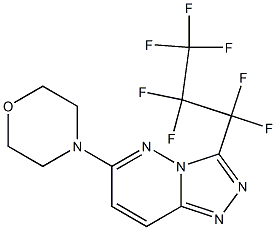 3-(1,1,2,2,3,3,3-heptafluoropropyl)-6-(4-morpholinyl)[1,2,4]triazolo[4,3-b]pyridazine Structure