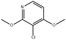 3-chloro-2,4-dimethoxypyridine Structure