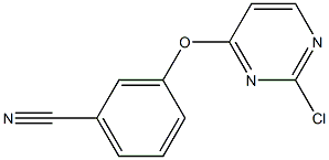 3-[(2-chloro-4-pyrimidinyl)oxy]benzonitrile Structure