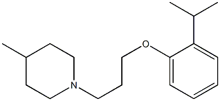 1-[3-(2-isopropylphenoxy)propyl]-4-methylpiperidine Structure