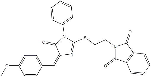 2-(2-{[4-(4-methoxybenzylidene)-5-oxo-1-phenyl-4,5-dihydro-1H-imidazol-2-yl]sulfanyl}ethyl)-1H-isoindole-1,3(2H)-dione