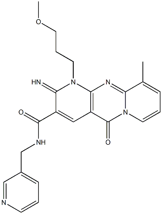 2-imino-1-(3-methoxypropyl)-10-methyl-5-oxo-N-(3-pyridinylmethyl)-1,5-dihydro-2H-dipyrido[1,2-a:2,3-d]pyrimidine-3-carboxamide