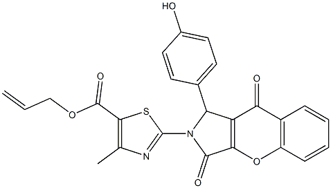 allyl2-(1-(4-hydroxyphenyl)-3,9-dioxo-3,9-dihydrochromeno[2,3-c]pyrrol-2(1H)-yl)-4-methyl-1,3-thiazole-5-carboxylate