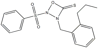 O-propyl phenyl[(phenylsulfonyl)imino]methylthiocarbamate Structure