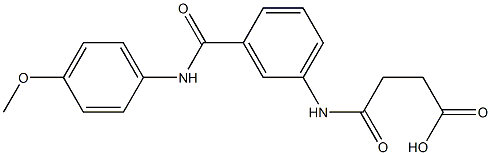 4-{3-[(4-methoxyanilino)carbonyl]anilino}-4-oxobutanoic acid
